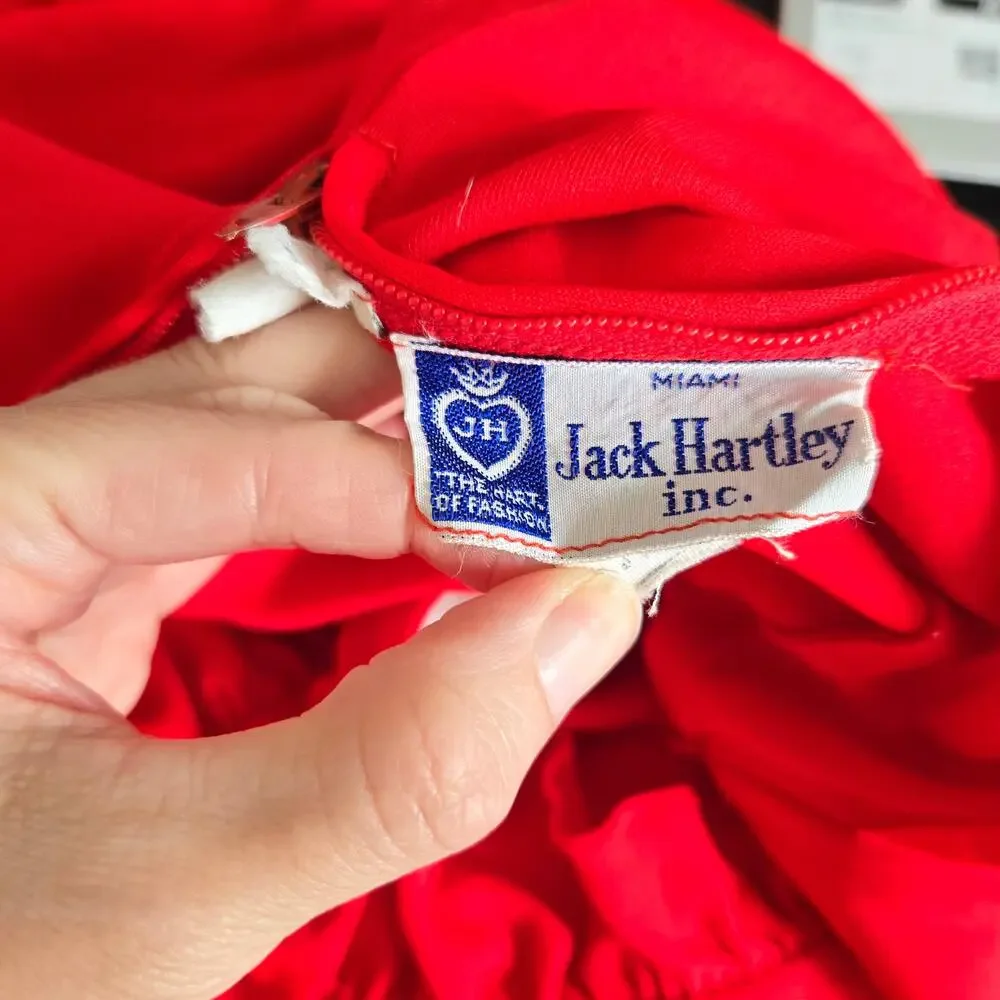 Vintage 70s Jack Hartley Babydoll Maxi Dress Open Back Event Wedding Women Small - Picture 9 of 10